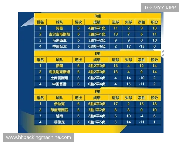 世界杯预选赛中国队积分榜最新排名，分析球队表现及未来晋级可能性